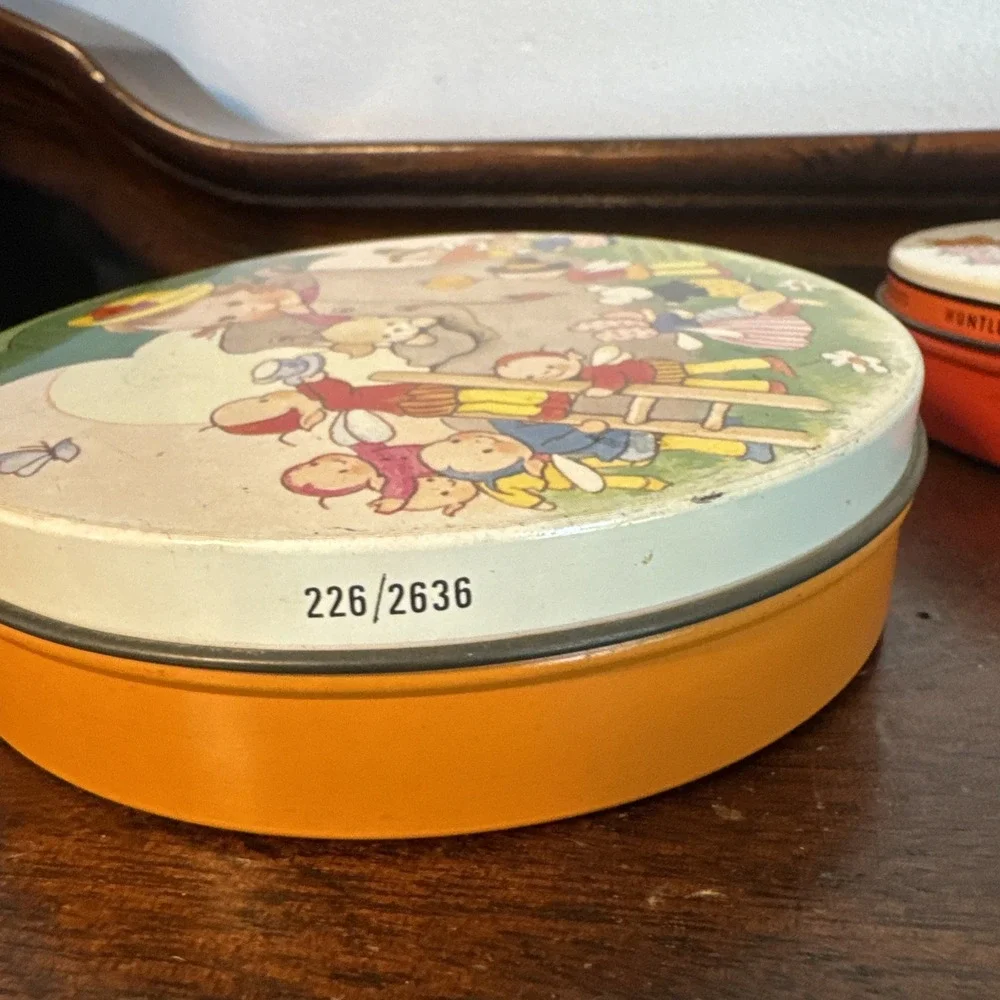 2 - Huntley & Palmer Biscuit Tins Vintage Mabel Lucie Set